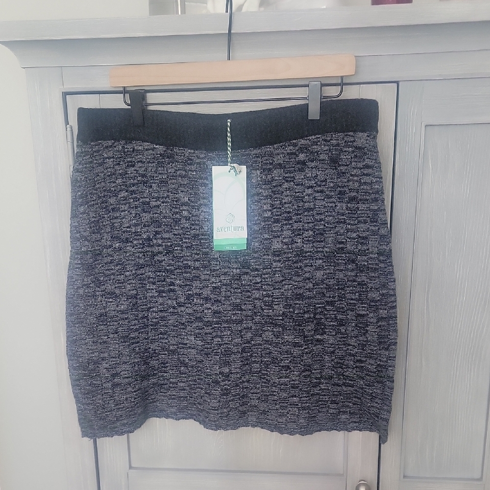 Aventura Charcoal A-Line Skirt